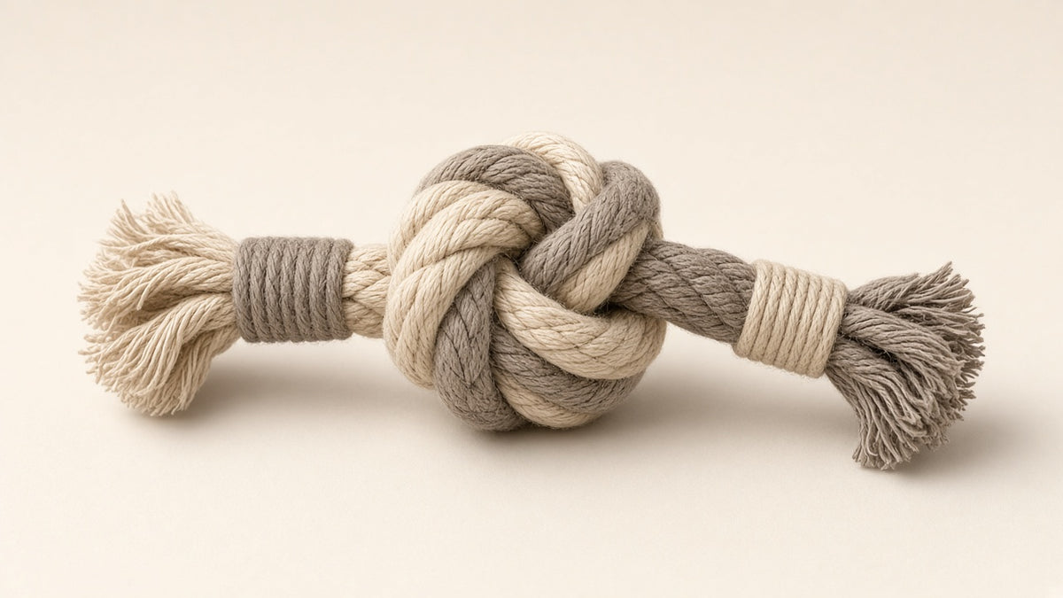 ZiziPaw Cozy Knot Soft Dog Rope Toy